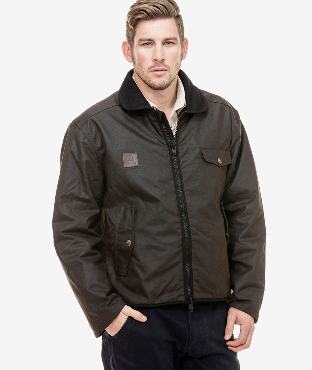 Swanndri Waimak Oilskin Jacket with Wool Lining - SW14452M