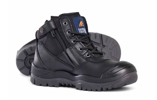 Mongrel Safety Zip Sider Scuff Cap Black - 461020