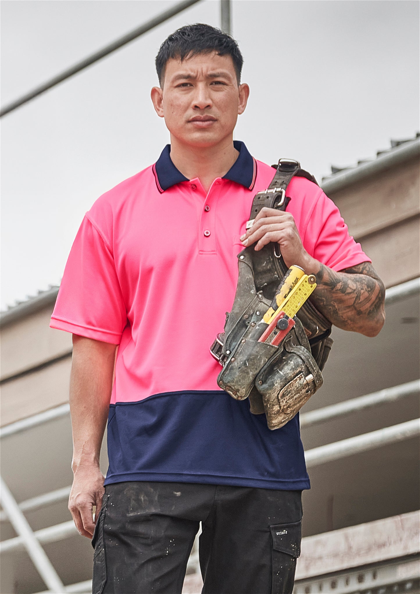 Syzmik Mens Hi Vis Basic Polo - Short Sleeve - ZH231