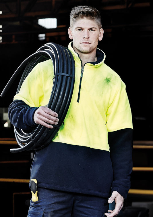 Syzmik Hi Vis Half Zip Polar Fleece Jumper - ZT460