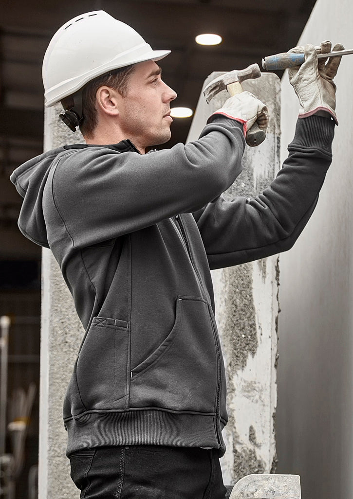 Syzmik Mens Zip Front Multi-Pocket Hoodie - ZT468