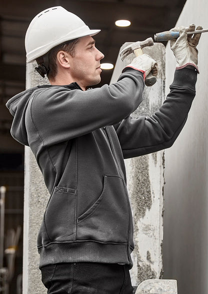 Syzmik Mens Zip Front Multi-Pocket Hoodie - ZT468