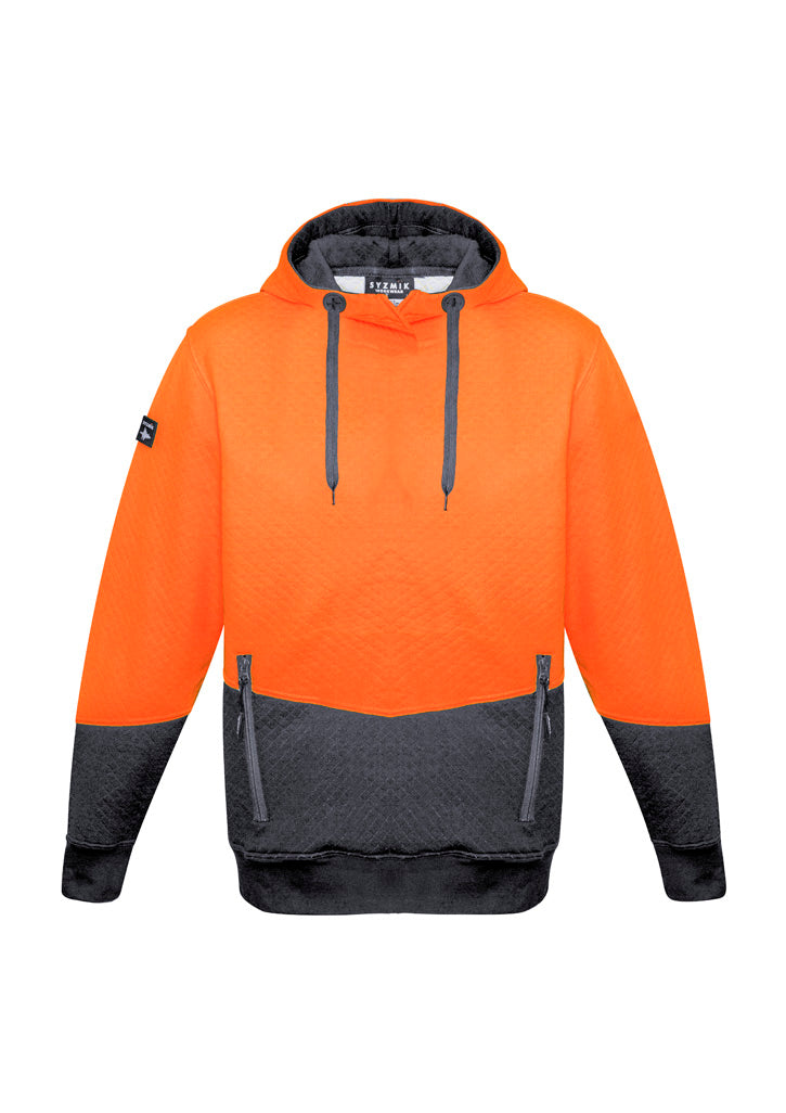 Syzmik Mens Hi Vis Textured Jacquard Hoodie - ZT477