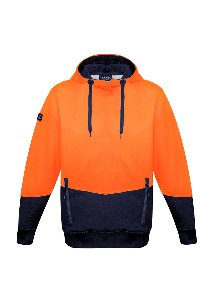 Syzmik Mens Hi Vis Textured Jacquard Hoodie - ZT477