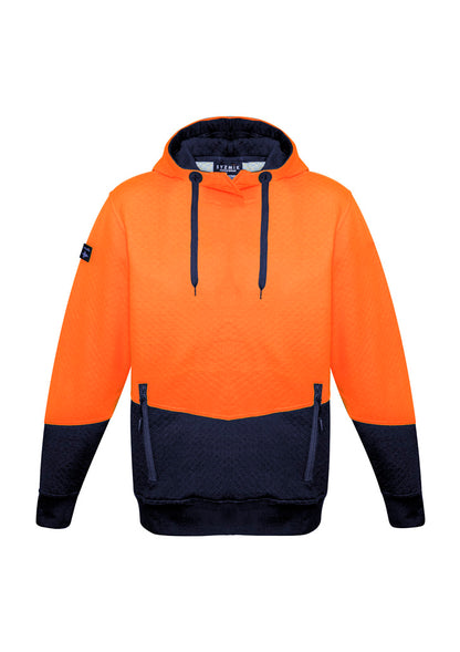 Syzmik Mens Hi Vis Textured Jacquard Hoodie - ZT477