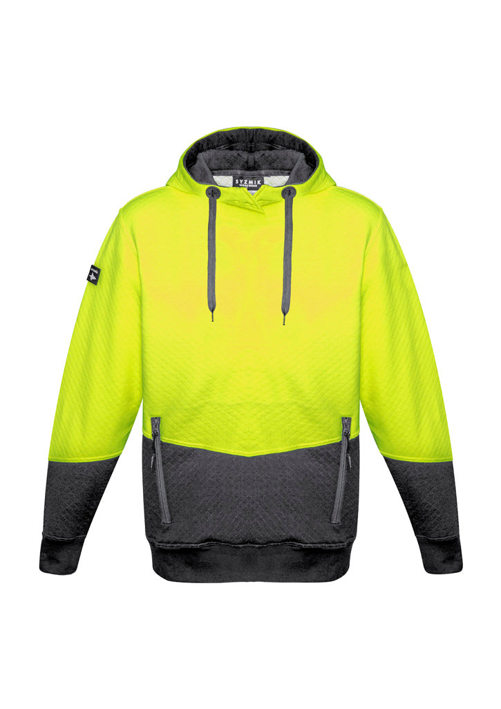 Syzmik Mens Hi Vis Textured Jacquard Hoodie - ZT477