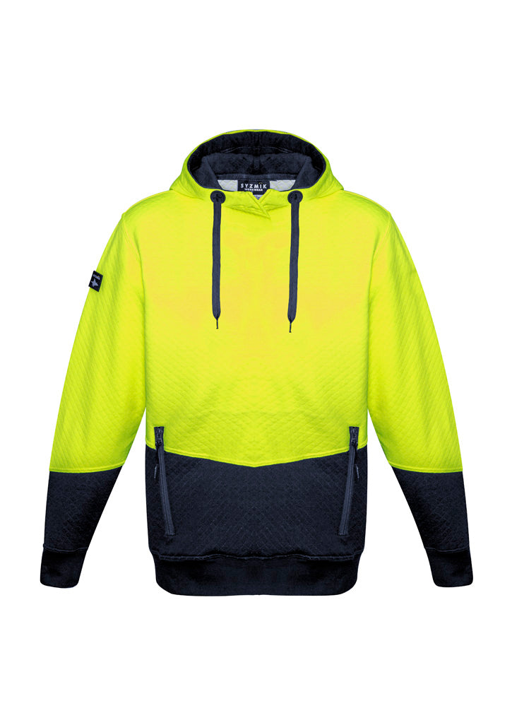 Syzmik Mens Hi Vis Textured Jacquard Hoodie - ZT477