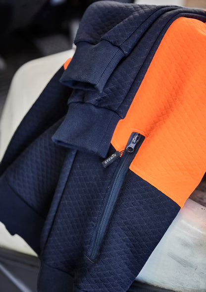 Syzmik Mens Hi Vis Textured Jacquard Hoodie - ZT477