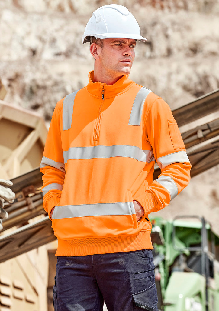 Syzmik Mens Hi Vis VIC Rail 1/4 Zip Pullover - ZT640 – Canberra