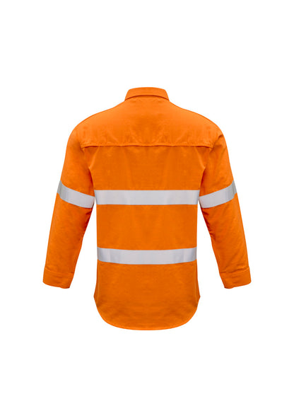 Syzmik Mens Flame Resistant PPE1 Closed Front Hooped Taped Shirt - ZW134
