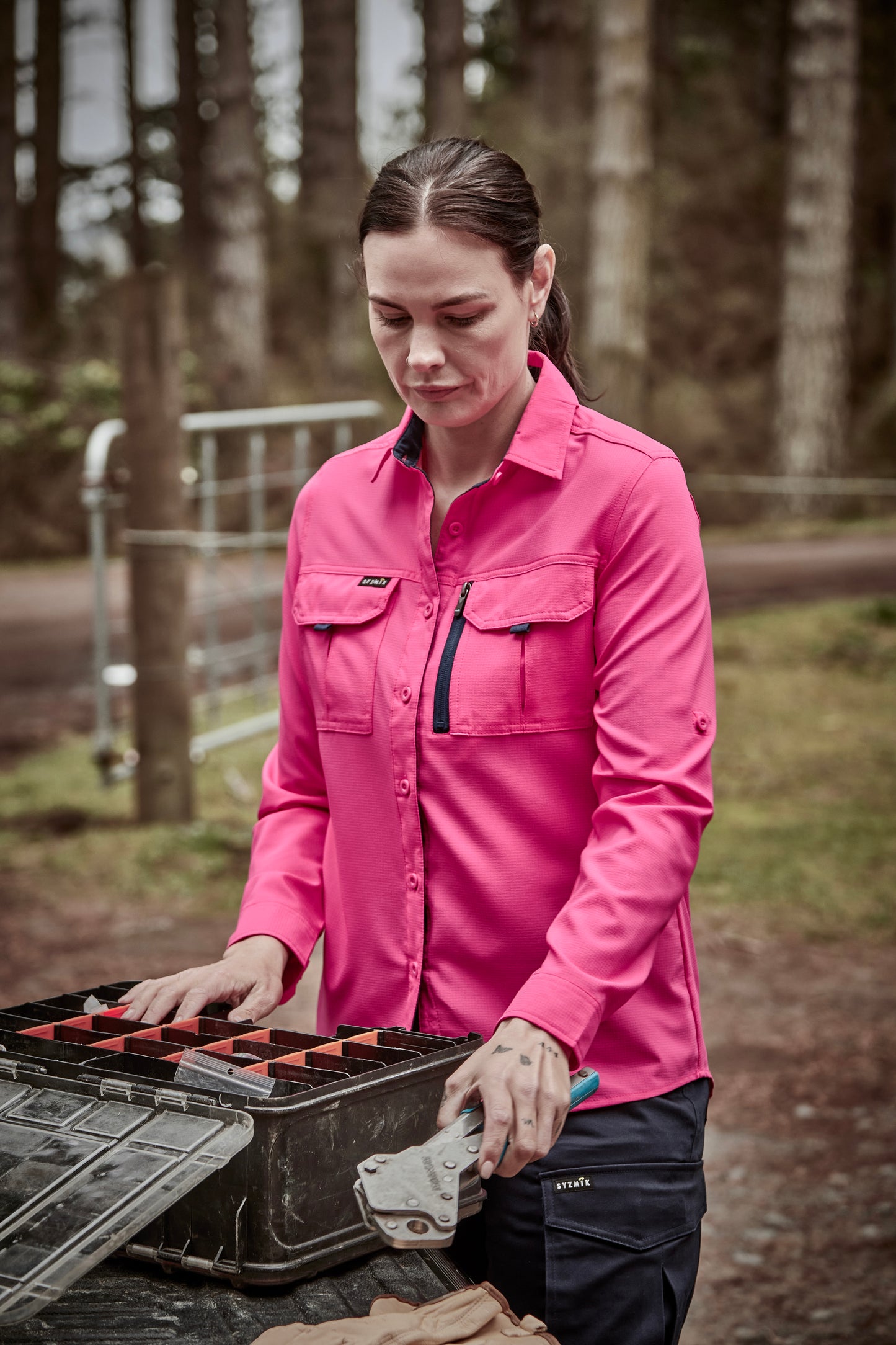 Syzmik Womens Outdoor Lightweight L/S Shirt - ZW760