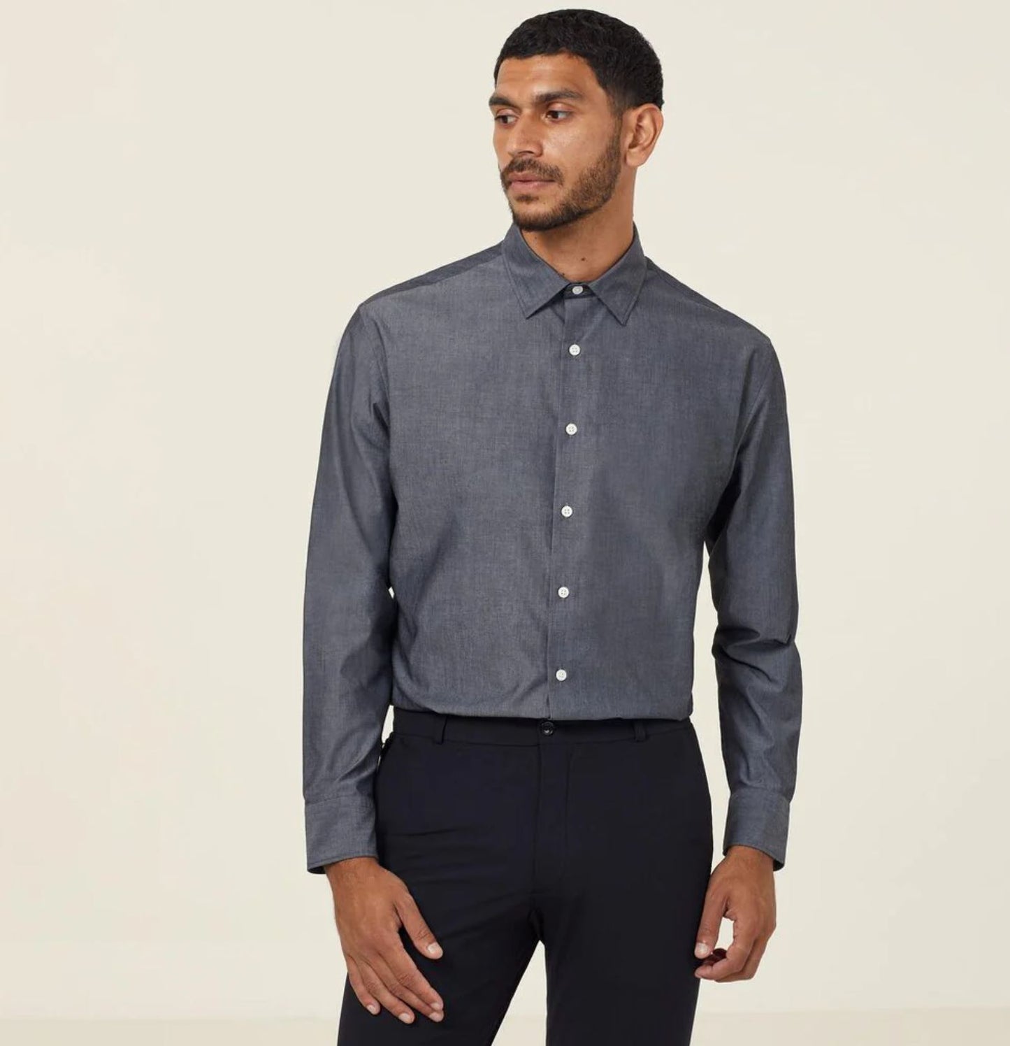 NNT Men's Chambray L/S Shirt - CATJ2W - Clearance