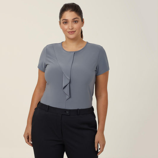 NNT Women's Soft Jersey Short Sleeve Round Neck Top - CATU64 - Clearance