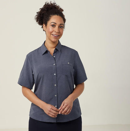 NNT Silvi Poly Spot Print Anti-Bac Short Sleeve Shirt - CATU7H