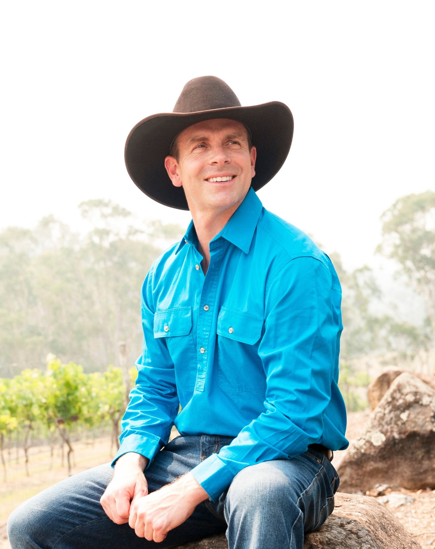 Pilbara Mens Closed Front L/S Shirt - RM200CF