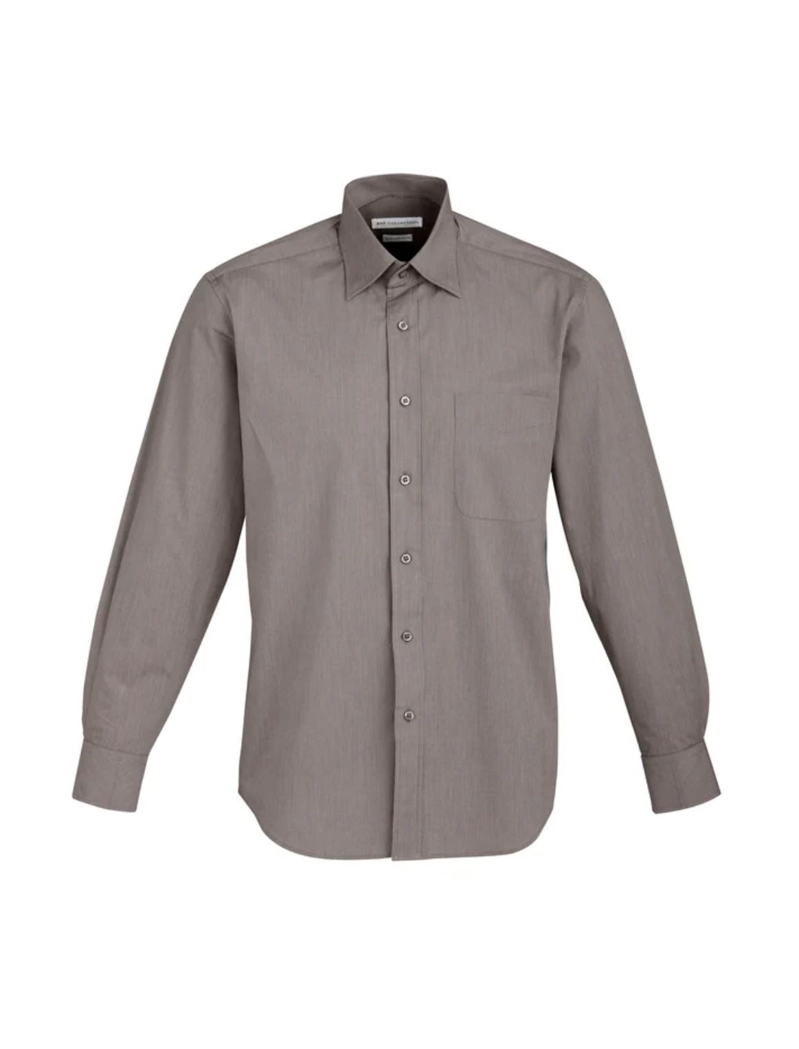 Biz Men's Chevron Long Sleeve Shirt - S122ML - Clearance