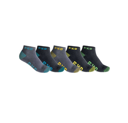 FXD SK-3 Black Ankle Work Sock 5-Pack