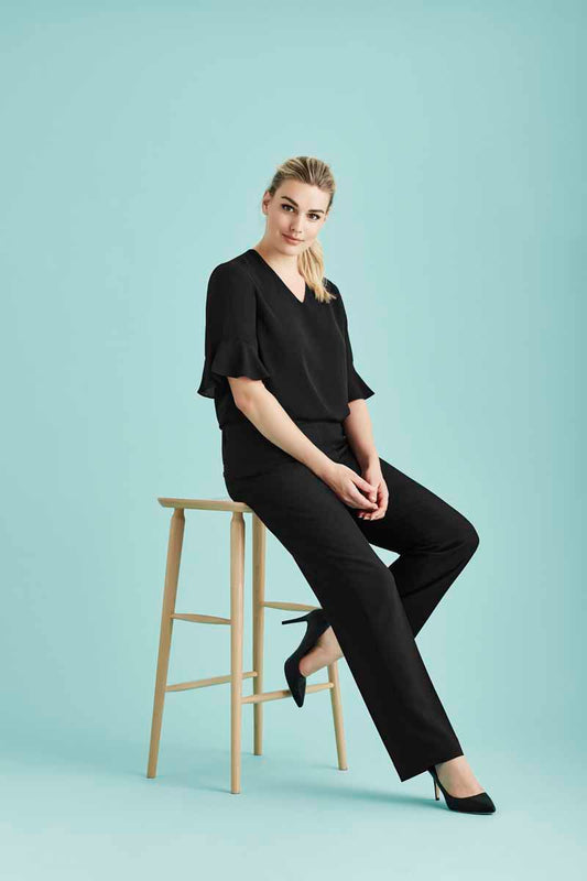 Biz Cool Stretch Womens Adjustable Waist Pant - 10115