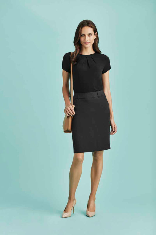 Biz Cool Stretch Womens Multi-Pleat Skirt - 20115