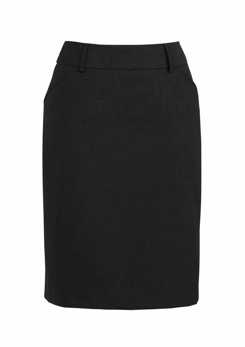 Biz Comfort Wool Stretch Womens Multi-Pleat Skirt - 24015