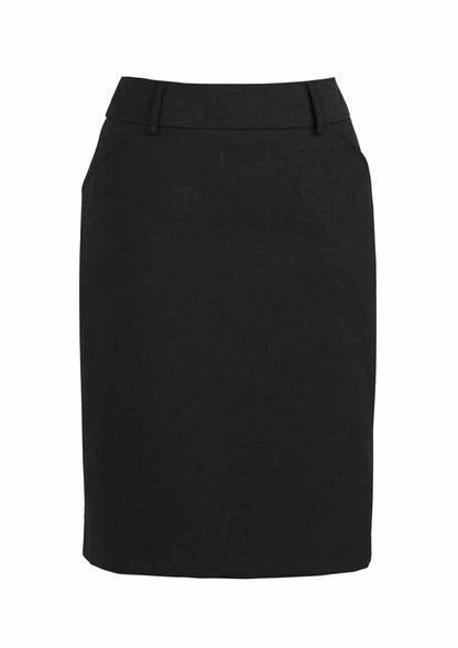 Biz Comfort Wool Stretch Womens Multi-Pleat Skirt - 24015