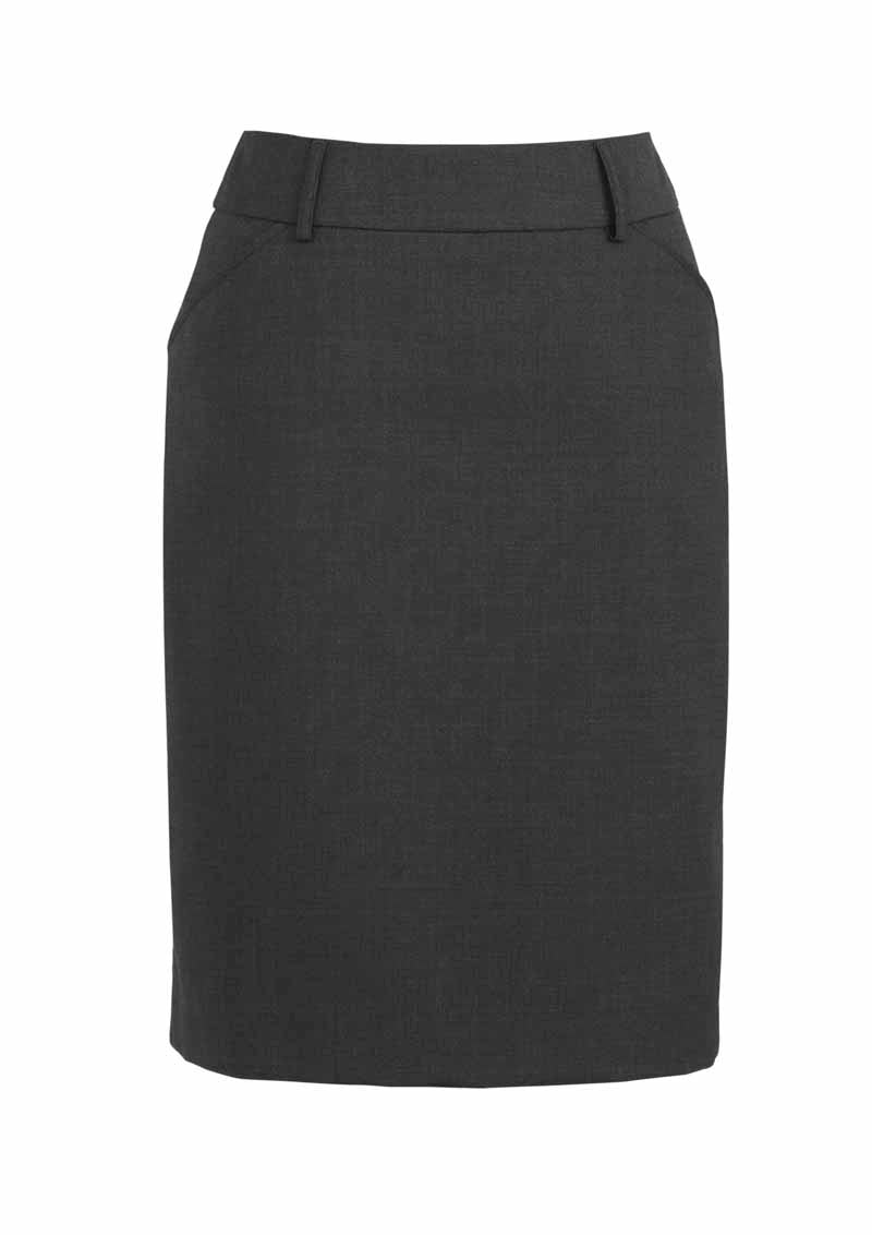 Biz Comfort Wool Stretch Womens Multi-Pleat Skirt - 24015