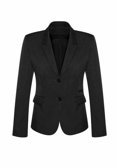 Biz Corporates Cool Stretch Womens Two Button Mid Length Jacket - 60119