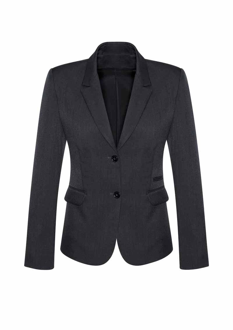 Biz Corporates Cool Stretch Womens Two Button Mid Length Jacket - 60119