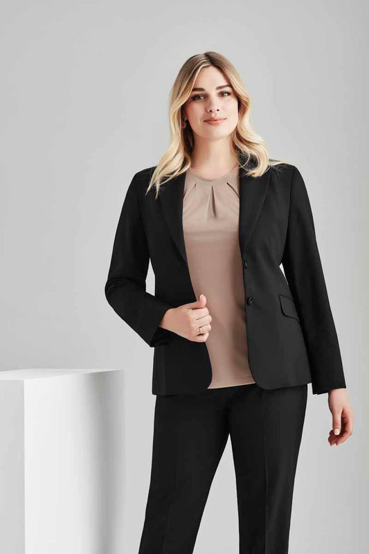 Biz Comfort Wool Stretch Womens Longline Jacket - 64012