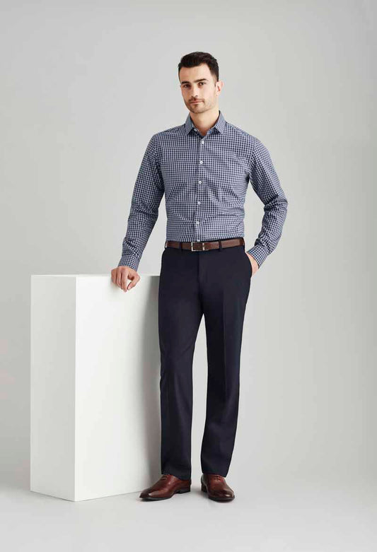 Biz Comfort Wool Stretch Mens Flat Front Pant - 74012
