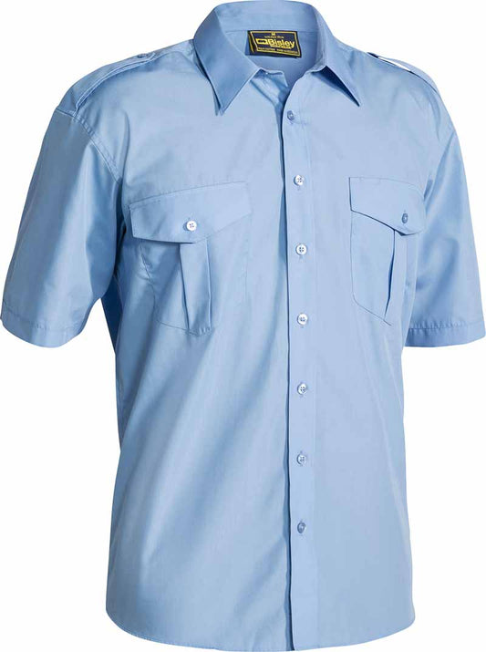 Bisley Mens Epaulette Shirt Short Sleeve - B71526
