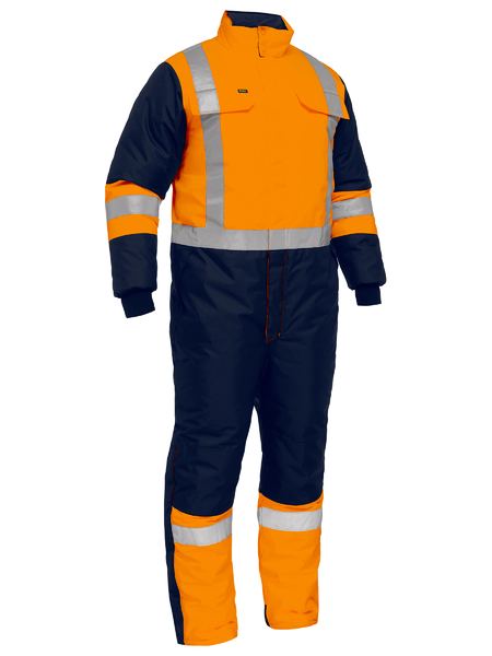 Bisley Mens X Taped Two Toned Hi Vis Freezer Coverall - BC6453T