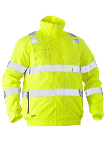 Bisley Mens Taped Hi Vis Wet Weather Bomber Jacket - BJ6770T
