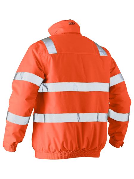 Bisley Mens Taped Hi Vis Wet Weather Bomber Jacket - BJ6770T