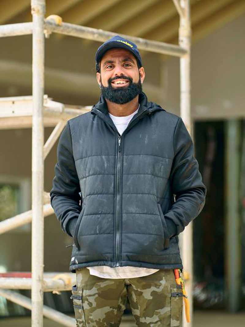 Bisley Mens Flx & Move Puffer Hooded Jacket - BJ6844