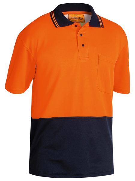 Bisley Mens Hi Vis Polo Shirt Short Sleeve - BK1234