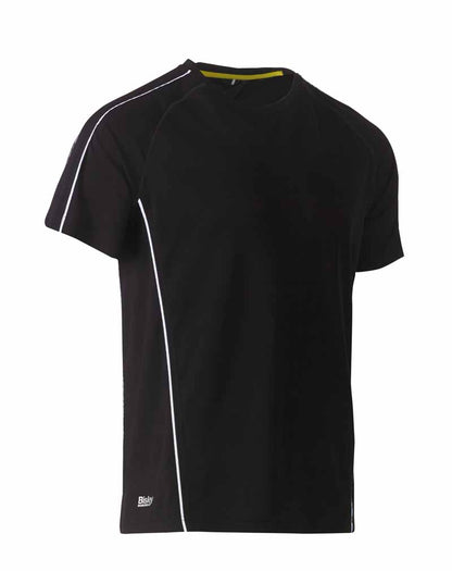 Bisley Mens Cool Mesh Tee with Reflective Piping - BK1426