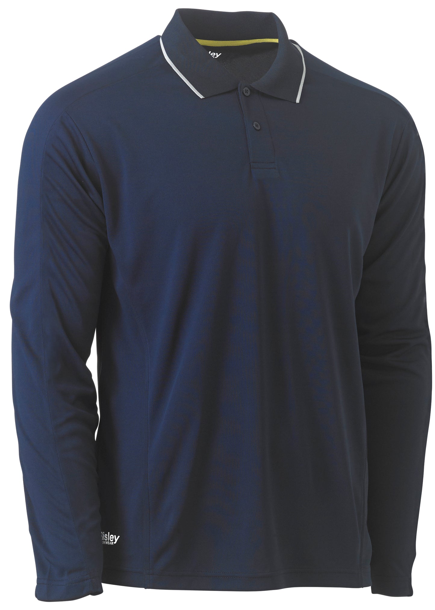 Bisley Mens Cool Mesh Polo with Reflective Piping Long Sleeve - BK6425