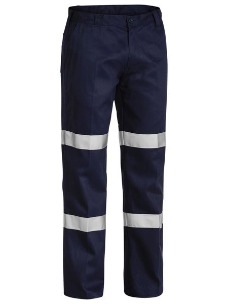 Bisley Mens Taped Biomotion Cotton Drill Work Pants - BP6003T