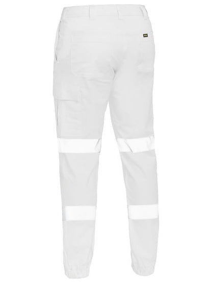 Bisley Mens Taped Biomotion Stretch Cotton Drill Cargo Cuffed Pants - BPC6028T
