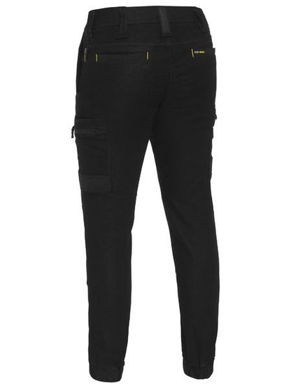 Bisley Mens Flx & Move Stretch Denim Cargo Cuffed Pant - BPC6335