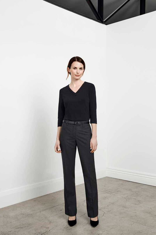 Biz Classic Flat Front Women's Pant - BS29320