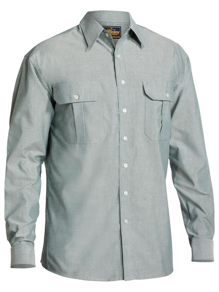 Bisley Mens Oxford Shirt Long Sleeve - BS6030