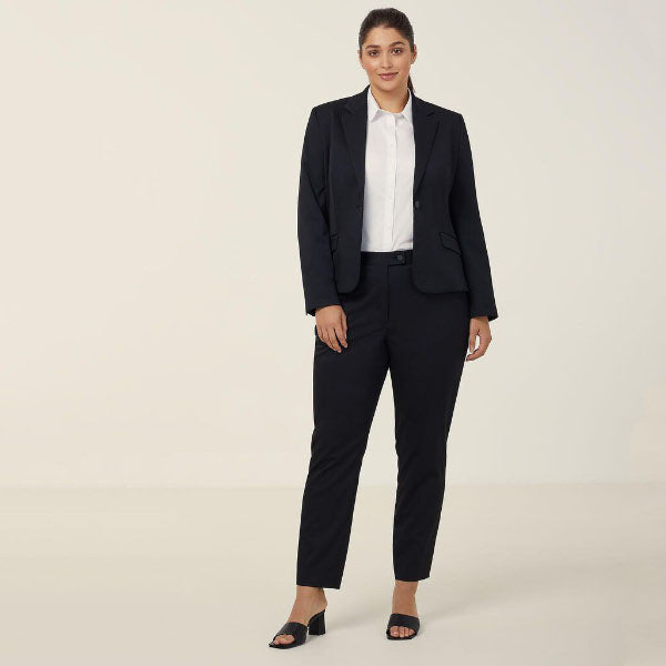 NNT Poly Viscose Stretch Twill 1 Button Cropped Jacket - CAT178