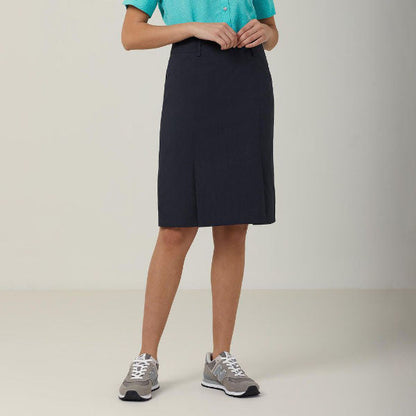NNT Poly Viscose Gaberdine Secret Pleat Straight Skirt - CAT26A