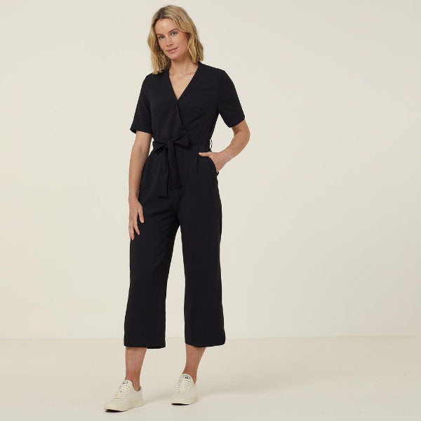 NNT French Georgette Short Sleeve Jumpsuit - CAT3RT