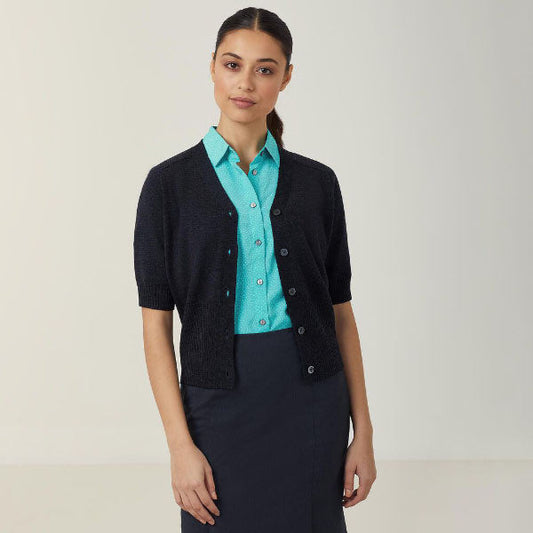 NNT Acrylic/Wool Short Sleeve Women's Cardigan - CAT5CK