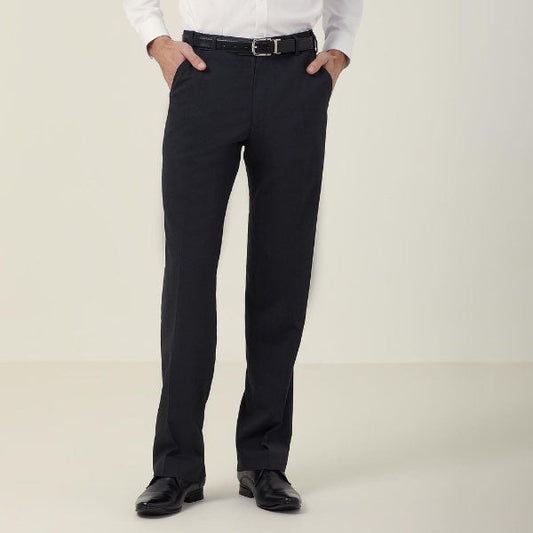 NNT Stretch Wool Blend Flat Front Pant - CATCED