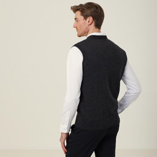 NNT Pure Wool V Neck Vest - CATE2A