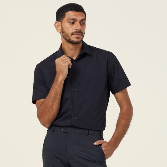 NNT Poplin Poly/Cotton Classic Fit Short Sleeve Shirt - CATJ8X